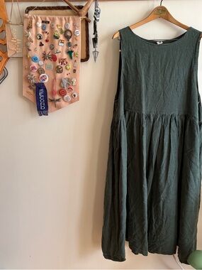 Handmade Linen Smock Dress